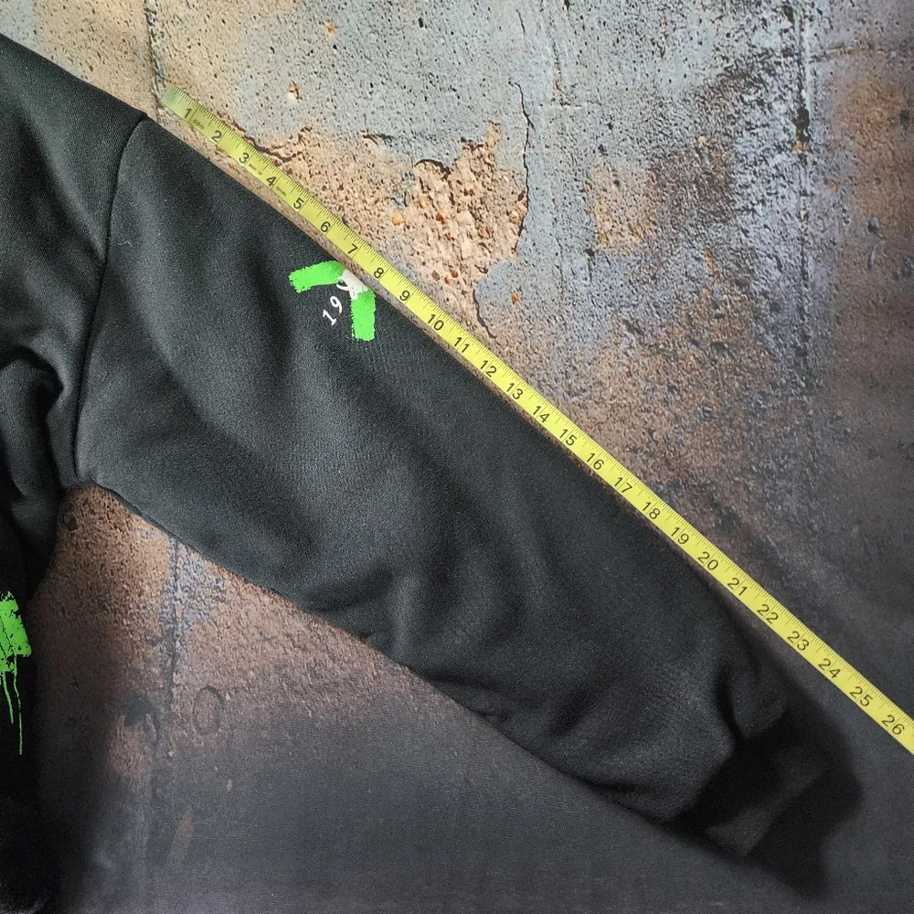 Los Angeles Themed Casual Black Full Zip Lined Hoodie